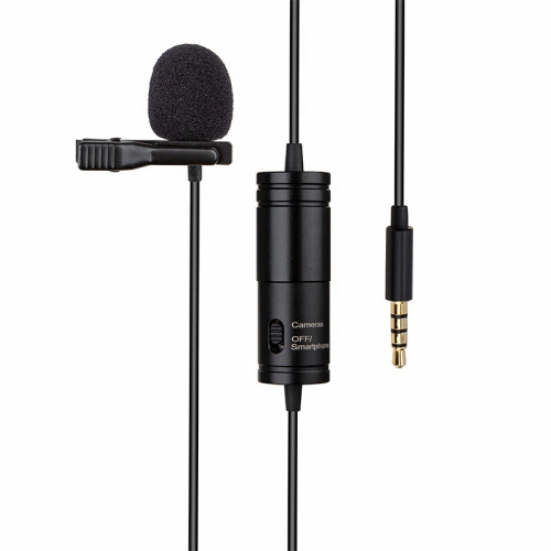Lavalier Stereo Audio Recorder Interview Clip Microphone